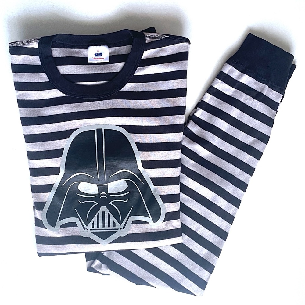HANNA ANDERSSON Men's Darth Vader Star Wars Striped Pajama Set Organic Cotton XL